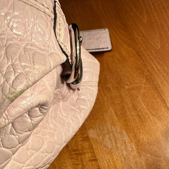 Vintage Coach Madison Embossed Exotic Satchel- pink - Picture 5 of 17